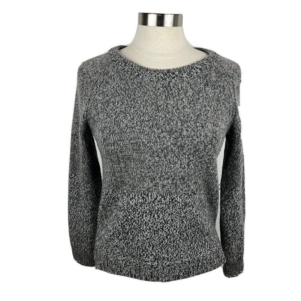 Rag & Bone Sweater S Womens Gray Pullover Long Sleeves Wool Alpaca 3/4 Sleeves